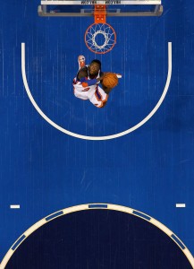 Impresionante plano aéreo del campeón, Nate Robinson. (Photo by Ronald Martinez/Getty Images)