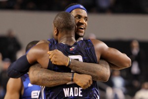 Wade y LeBron lideraron al Este. (Photo by Ronald Martinez/Getty Images)